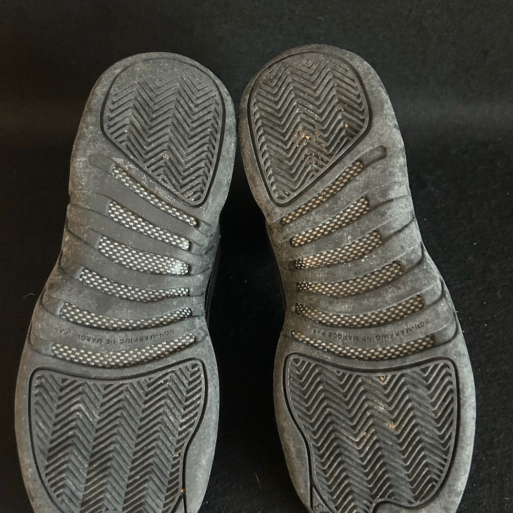 Nike Air Jordan 12 Retro GS Winterized Triple Black 2018 BQ6852-001 Size 7 Y - Picture 5 of 5